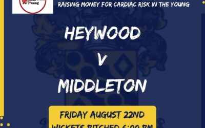 Friday 22nd Aug Memorial T20 match Heywood CC v Middleton CC